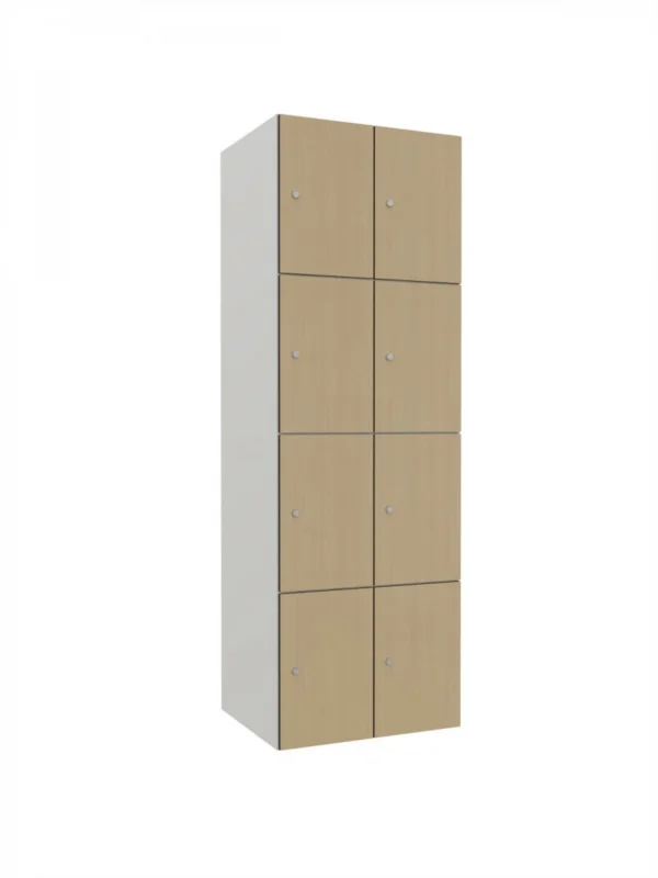 Armoire métallique modulaire avec HPL - Combo 4 niveaux