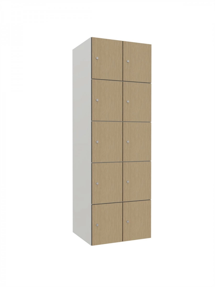 Armoire de consigne en métal avec HPL - Combo