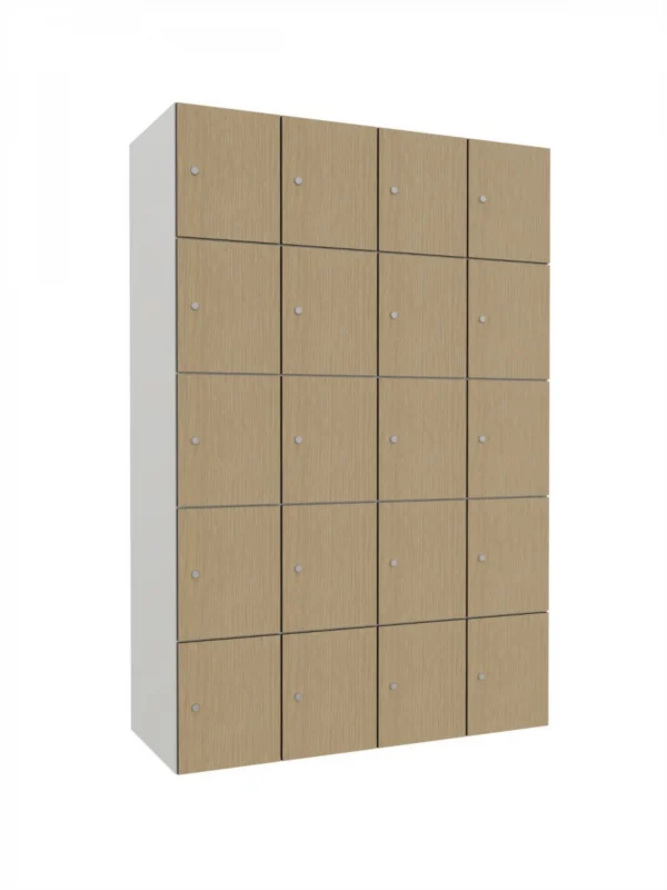 Armoire de consigne en métal avec HPL - Combo