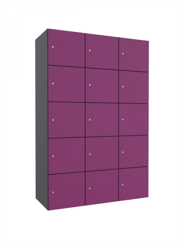 Armoire de consigne en métal avec HPL - Combo