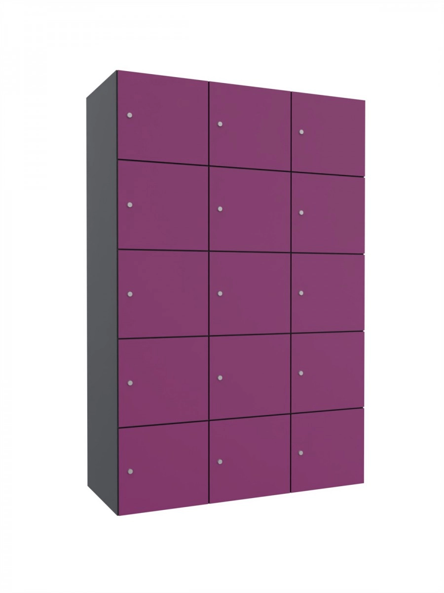 Armoire de consigne en métal avec HPL - Combo