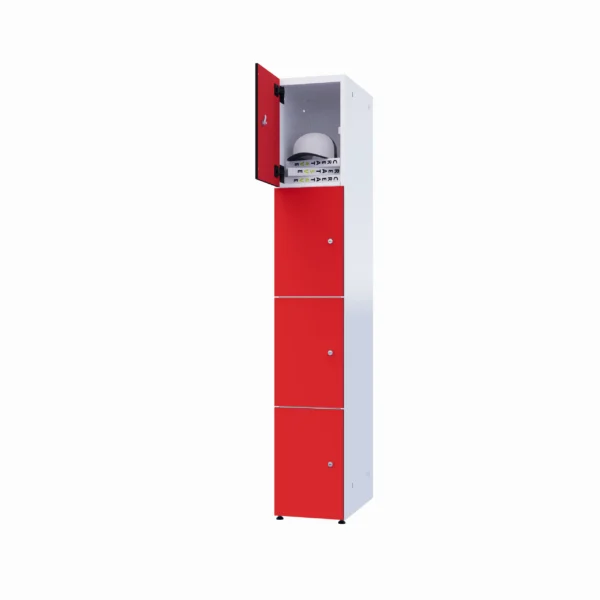 Armoire métallique modulaire avec HPL - Combo 4 niveaux