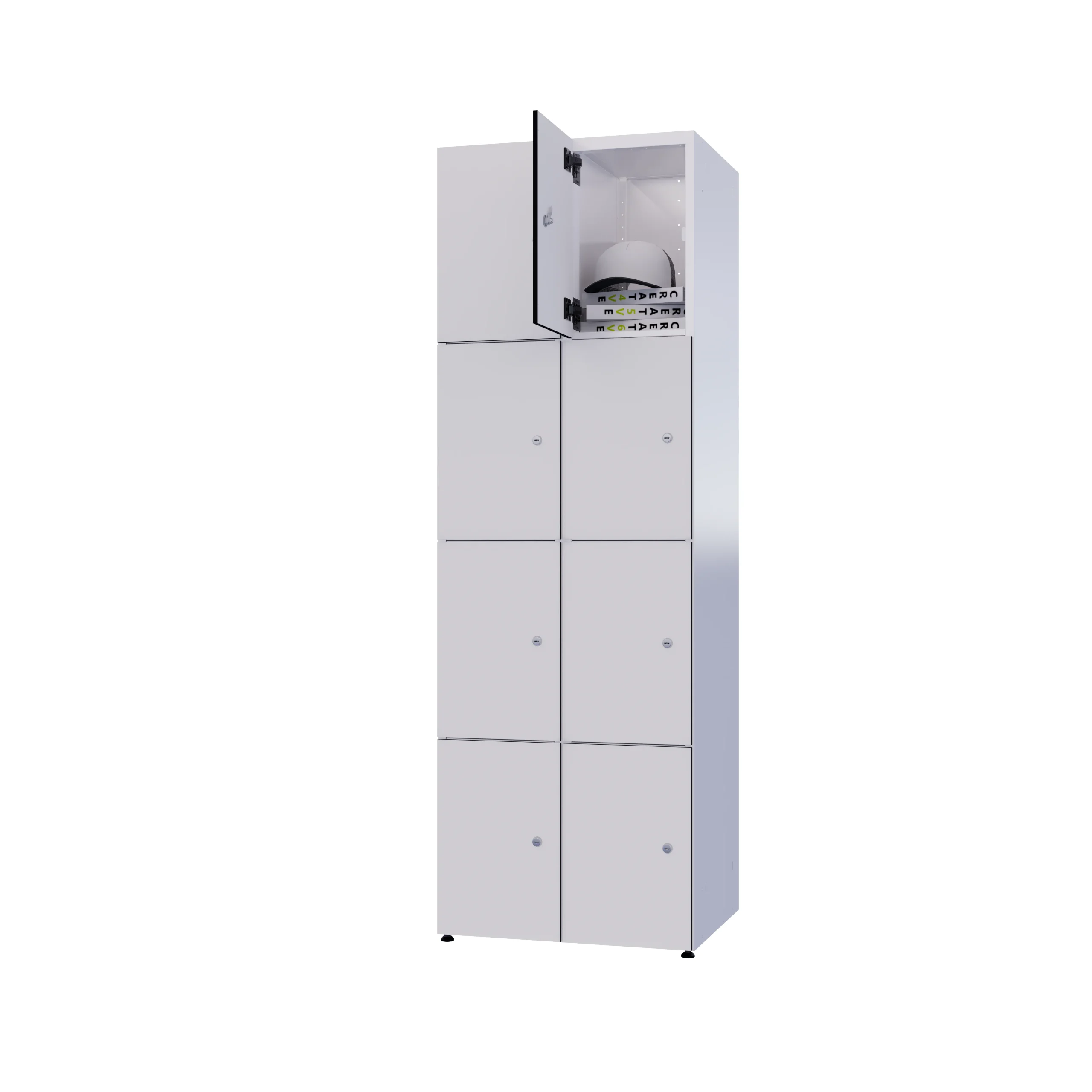 Armoire métallique modulaire avec HPL - Combo 4 niveaux – Image 33