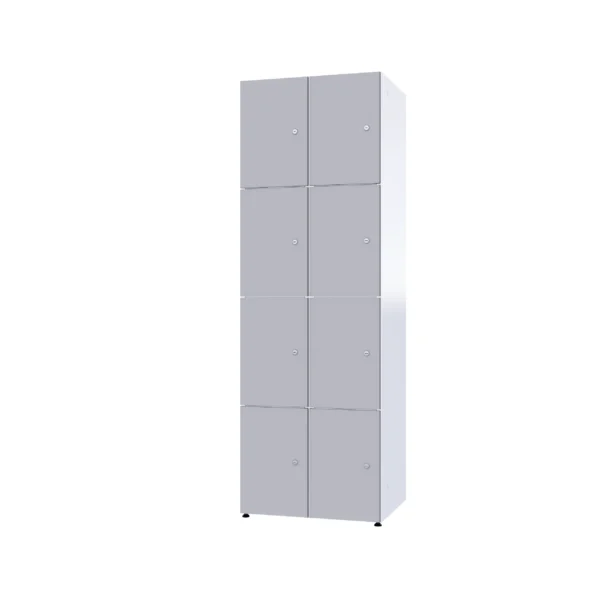 Armoire métallique modulaire avec HPL - Combo 4 niveaux
