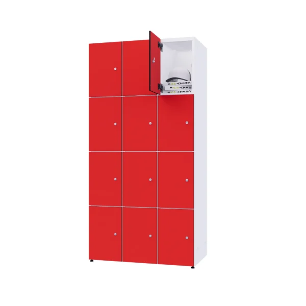 Armoire métallique modulaire avec HPL - Combo 4 niveaux