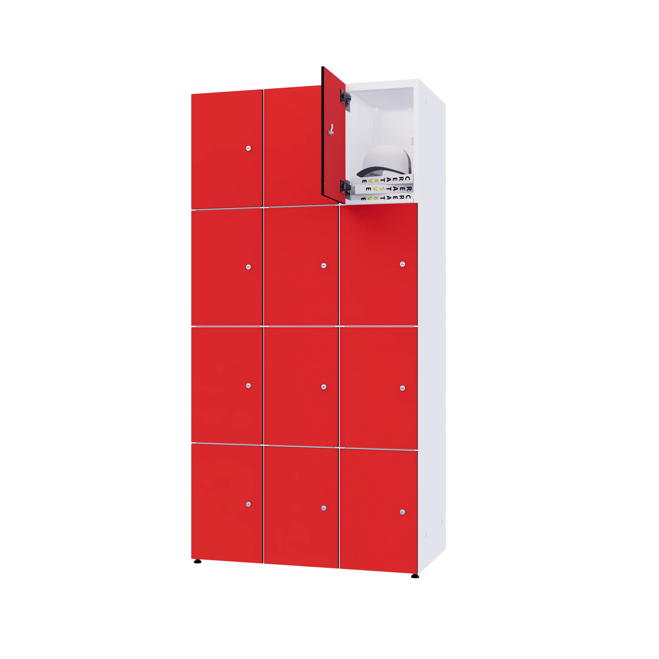 Armoire métallique modulaire avec HPL - Combo 4 niveaux – Image 63
