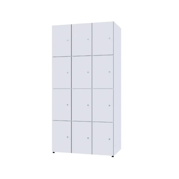 Armoire métallique modulaire avec HPL - Combo 4 niveaux