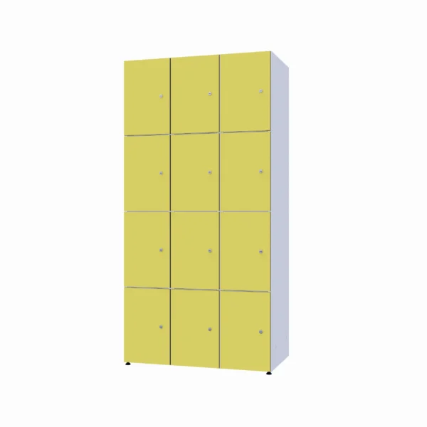 Armoire métallique modulaire avec HPL - Combo 4 niveaux