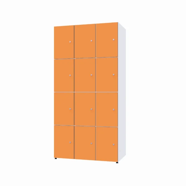 Armoire métallique modulaire avec HPL - Combo 4 niveaux