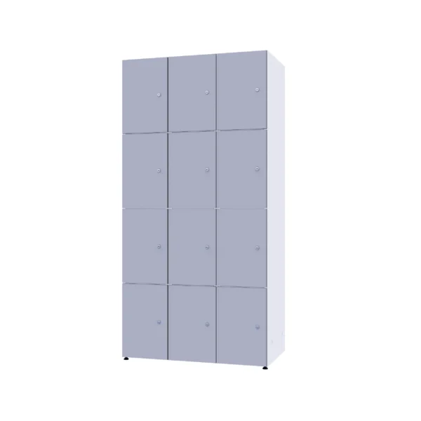 Armoire métallique modulaire avec HPL - Combo 4 niveaux