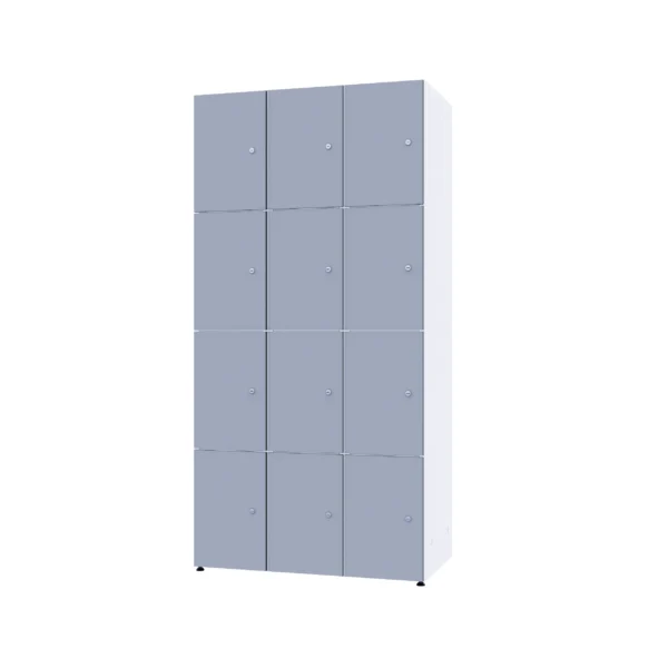 Armoire métallique modulaire avec HPL - Combo 4 niveaux