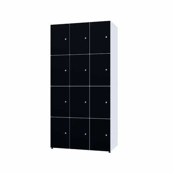 Armoire métallique modulaire avec HPL - Combo 4 niveaux