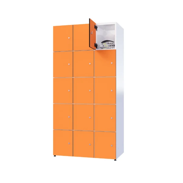 Armoire de consigne en métal avec HPL - Combo