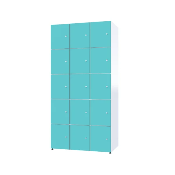 Armoire de consigne en métal avec HPL - Combo