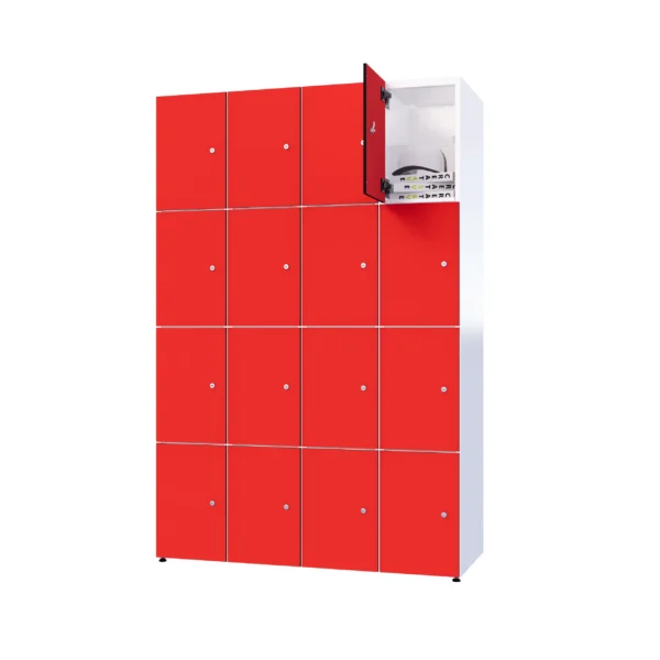 Armoire métallique modulaire avec HPL - Combo 4 niveaux