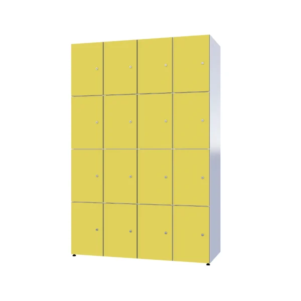 Armoire métallique modulaire avec HPL - Combo 4 niveaux