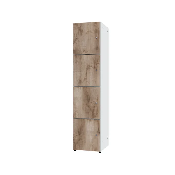 Armoire métallique modulaire avec HPL - Combo 4 niveaux