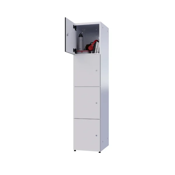 Armoire métallique modulaire avec HPL - Combo 4 niveaux