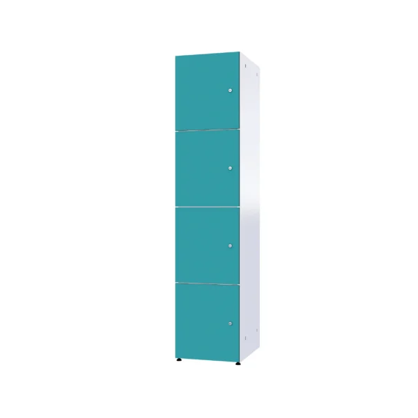 Armoire métallique modulaire avec HPL - Combo 4 niveaux