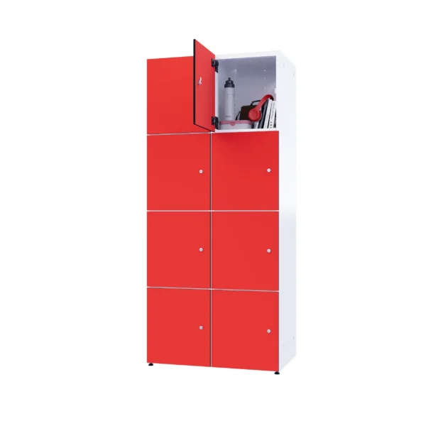 Armoire métallique modulaire avec HPL - Combo 4 niveaux