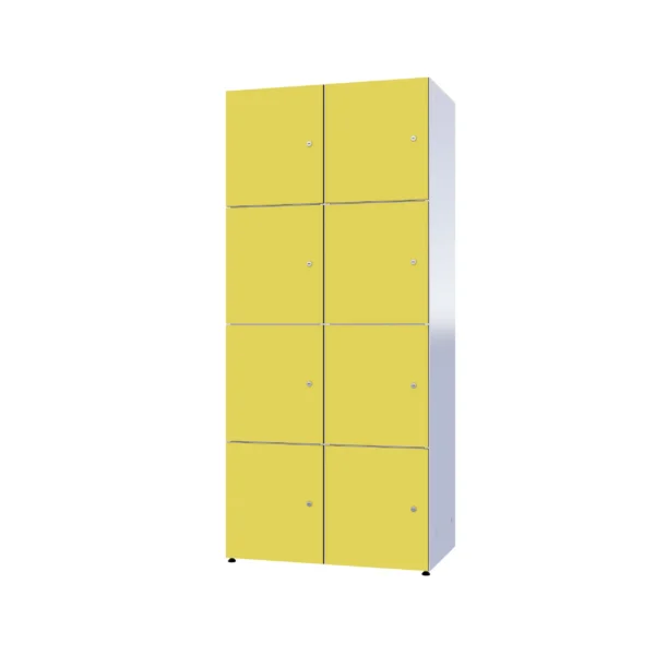 Armoire métallique modulaire avec HPL - Combo 4 niveaux
