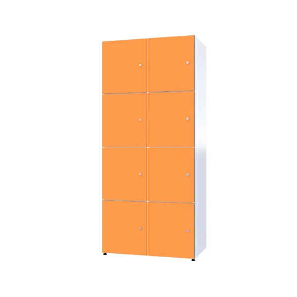 Armoire métallique modulaire avec HPL - Combo 4 niveaux