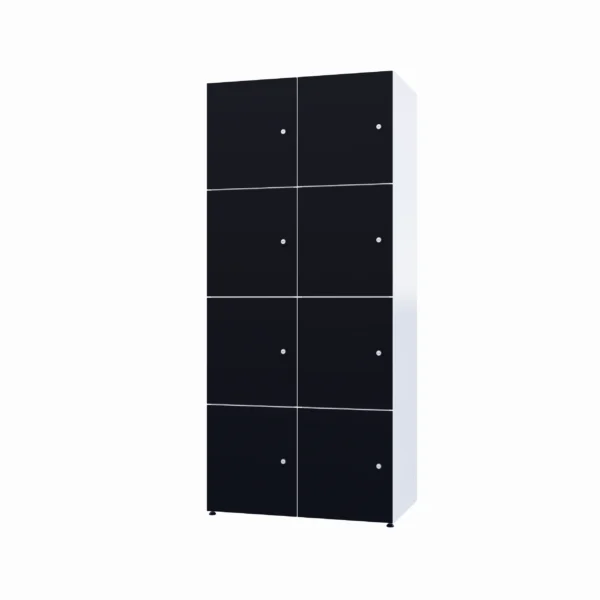 Armoire métallique modulaire avec HPL - Combo 4 niveaux