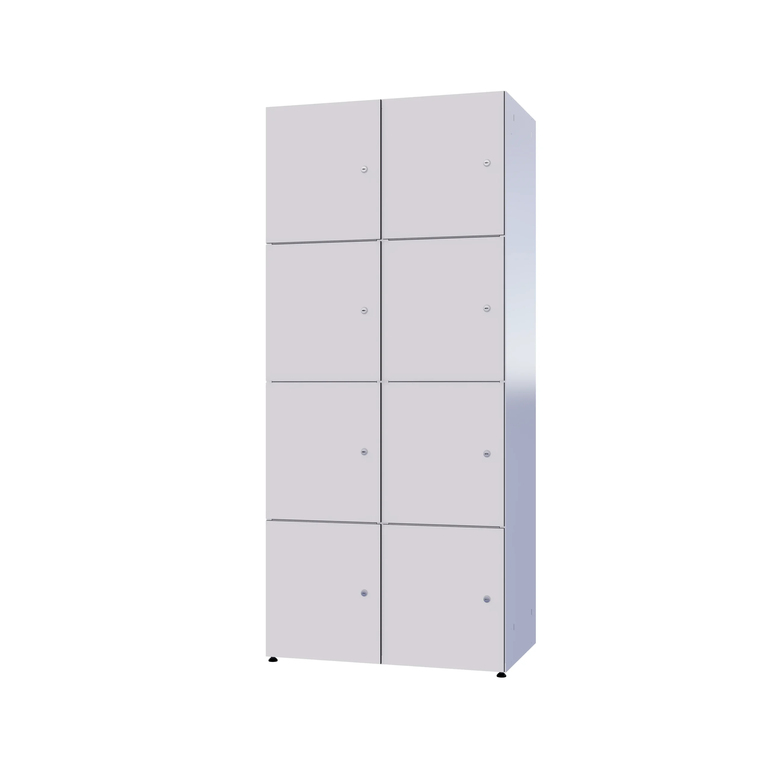 Armoire métallique modulaire avec HPL - Combo 4 niveaux – Image 49