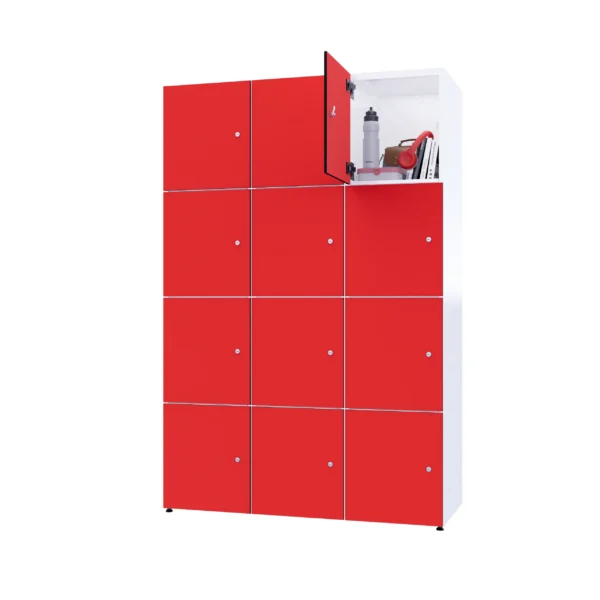 Armoire métallique modulaire avec HPL - Combo 4 niveaux