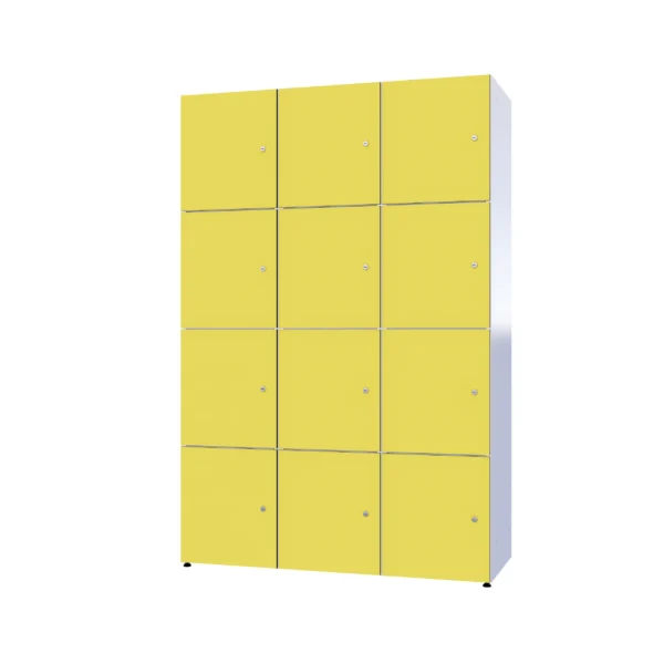 Armoire métallique modulaire avec HPL - Combo 4 niveaux