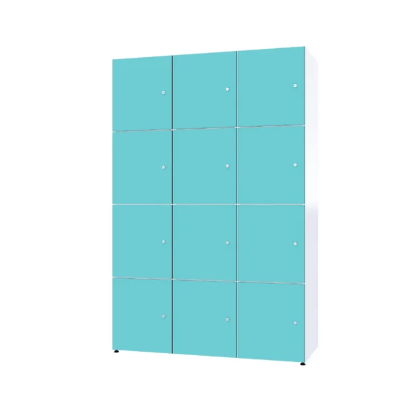 Armoire métallique modulaire avec HPL - Combo 4 niveaux