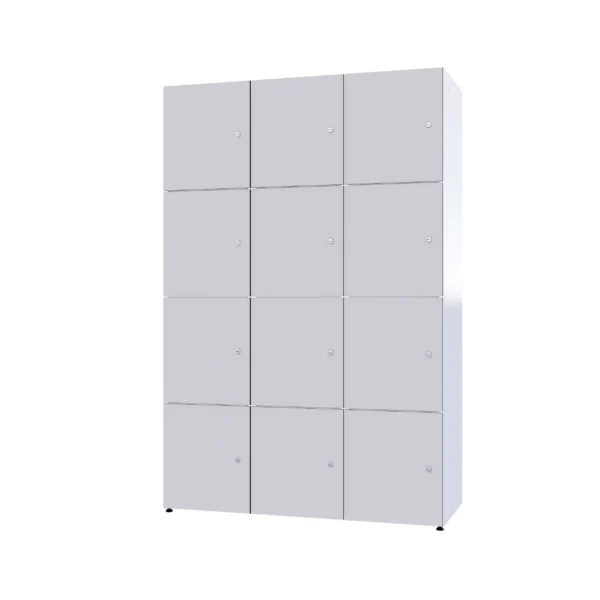Armoire métallique modulaire avec HPL - Combo 4 niveaux