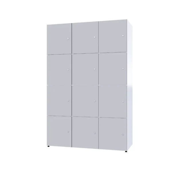 Armoire métallique modulaire avec HPL - Combo 4 niveaux