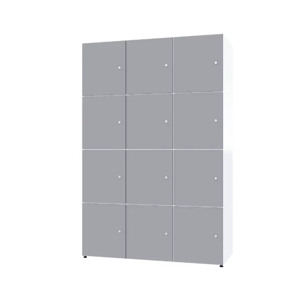 Armoire métallique modulaire avec HPL - Combo 4 niveaux