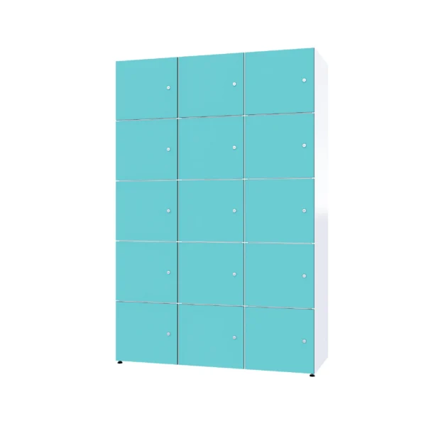 Armoire de consigne en métal avec HPL - Combo