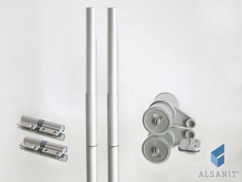 Jeu de raccords pour cabines de WC 10-12mm SOLARI