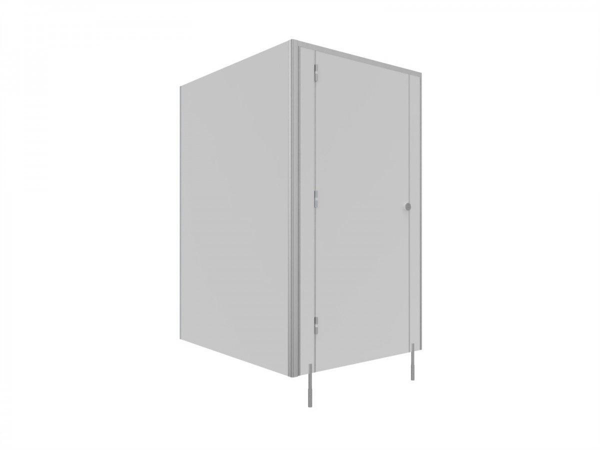 EXPRESS - 48 H - Cabines de WC avec LPW -SOLARI 1 porte - TYPE II angle