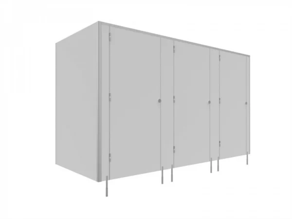 EXPRESS - 48 H - Cabines de WC avec LPW -SOLARI 1 porte - TYPE II angle