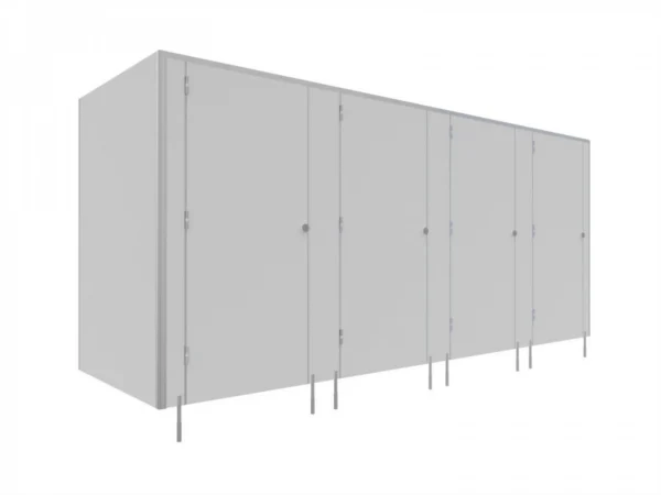 EXPRESS - 48 H - Cabines de WC avec LPW -SOLARI 1 porte - TYPE II angle